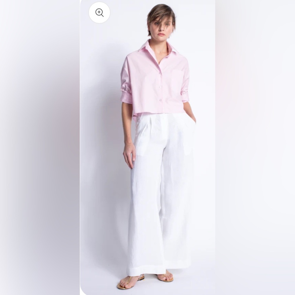 Karina Grimaldi Pink Button Down Shirt
